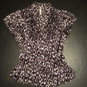 Animal Print Short Blouse.